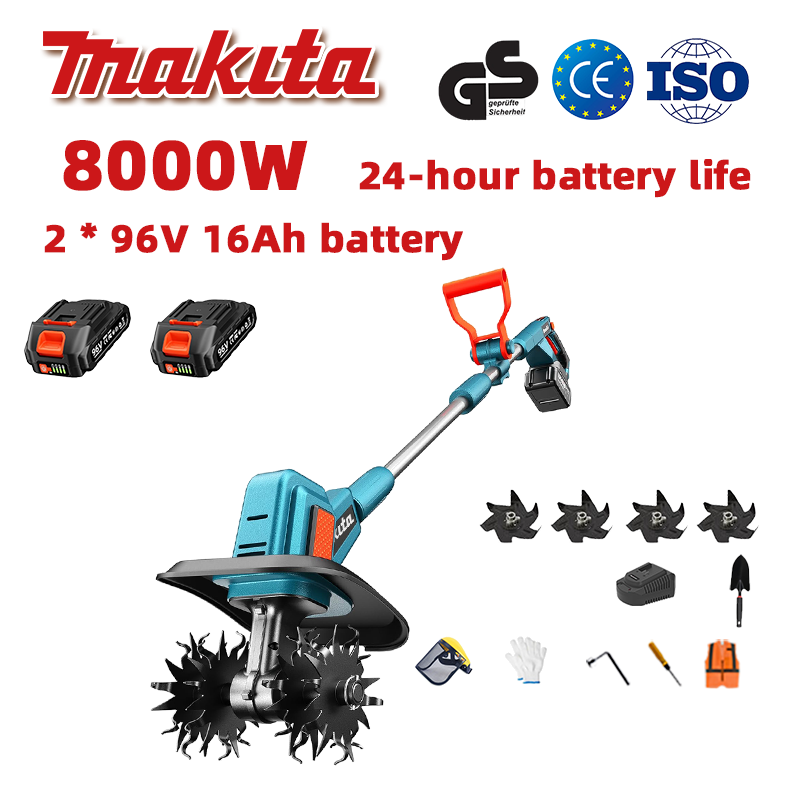 (24-hodinová výdrž batérie) 8000W pluh + 96V 16Ah lítiová batéria * 2 + rýchlonabíjačka * 1 + lopata * 1 + pluhové nože * 4 + rôzne príslušenstvo